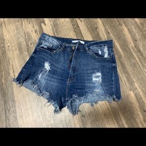 KanCan high waisted jean shorts